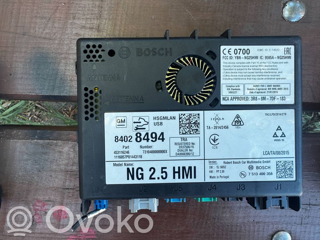 Opel Insignia A GPS navigation control unit/module 