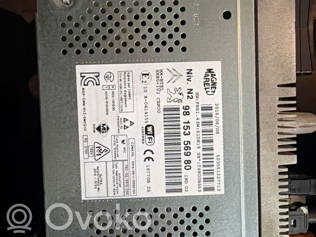 Peugeot 208 I Panel / Radioodtwarzacz CD/DVD/GPS 