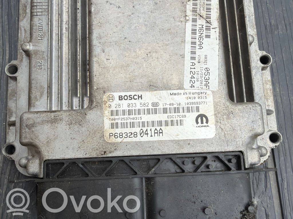 Engine control unit/module   0281033582,P68328041AA