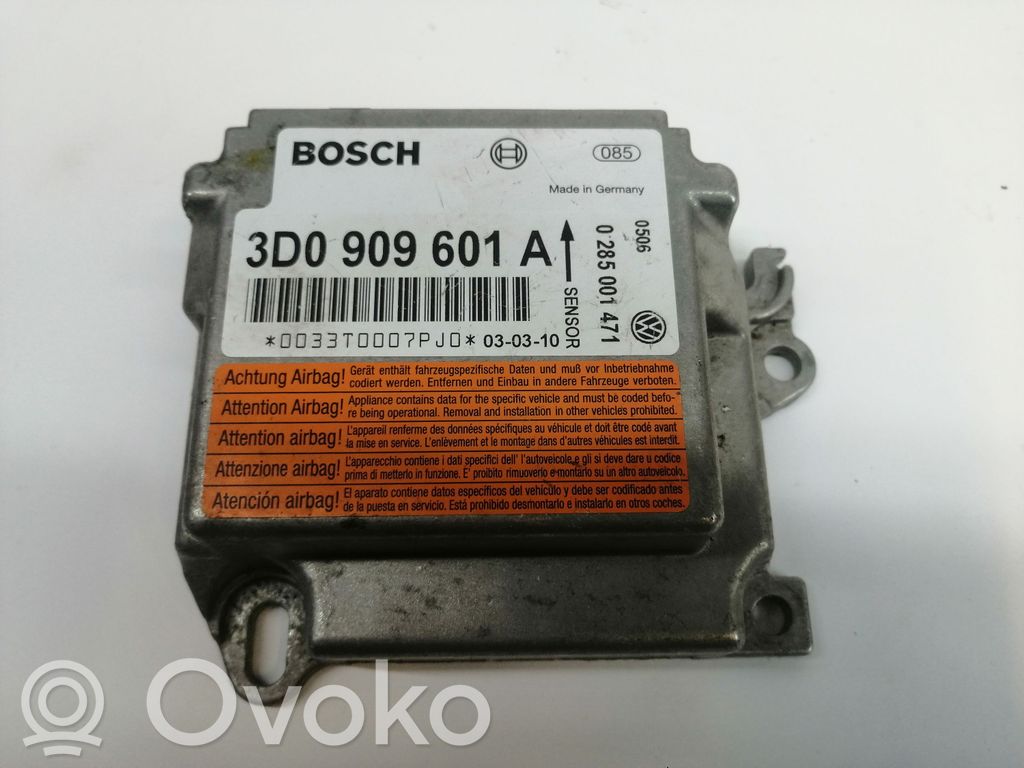 Volkswagen Phaeton Airbag control unit/module 