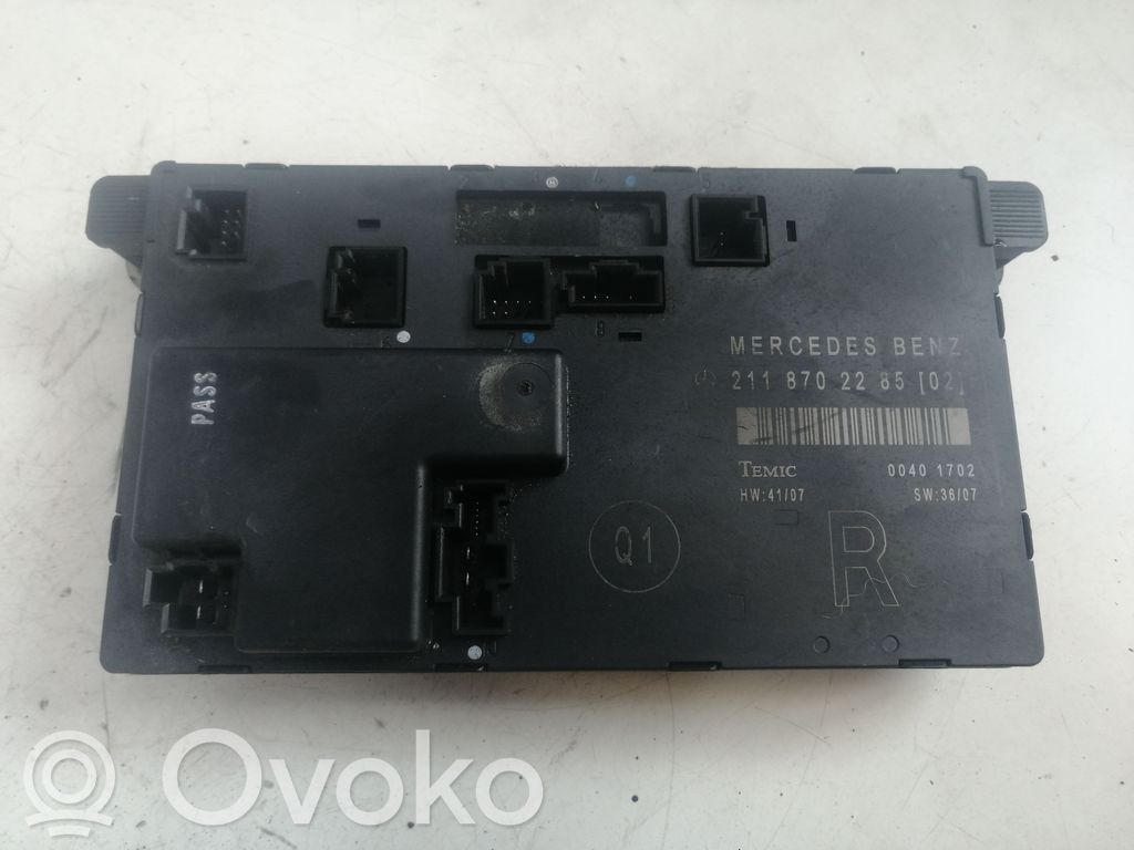Mercedes-Benz E W211 Door control unit/module 