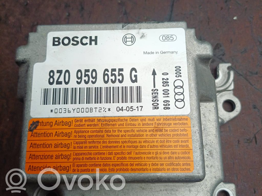 Unidad de control/módulo del Airbag   8Z0959655G