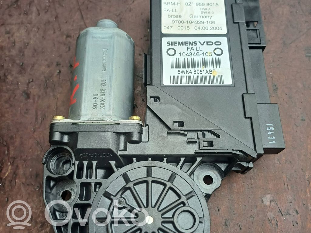 Silnik regulatora szyby drzwi przednich   8Z1959801A,5WK48051AB,9700104329106,104346105