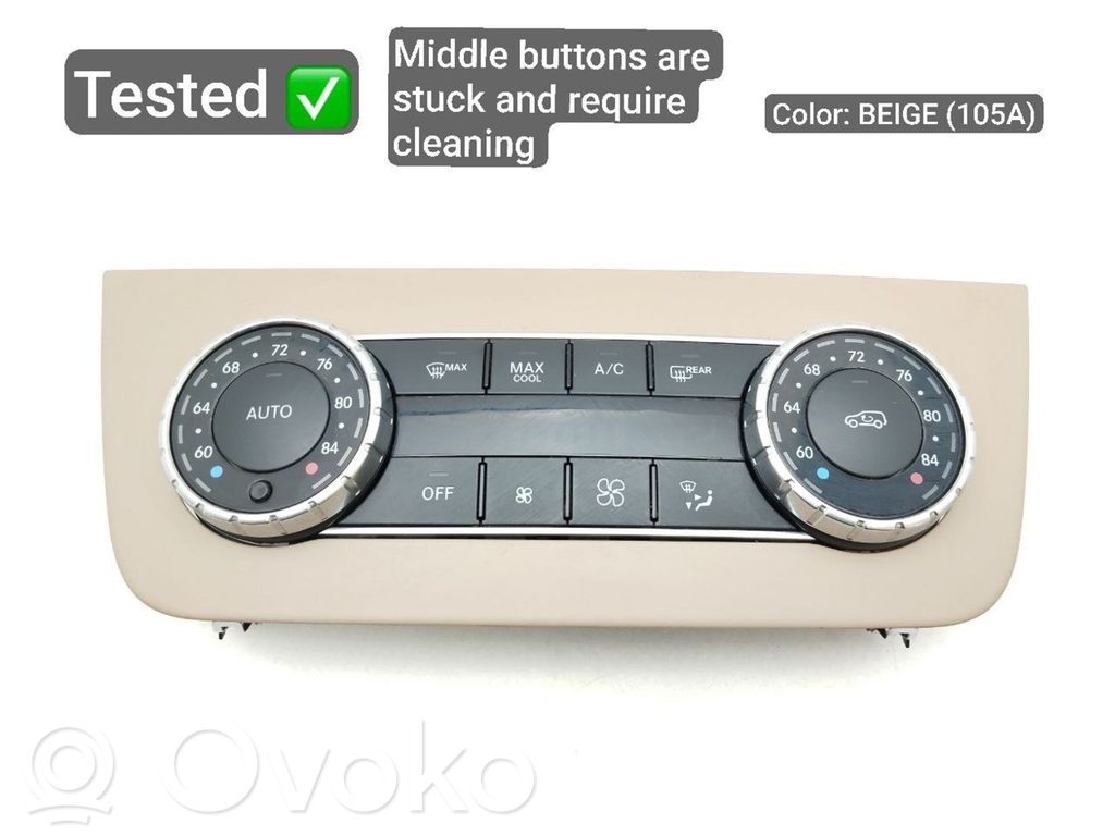 Panel klimatyzacji   A1669001912,P810