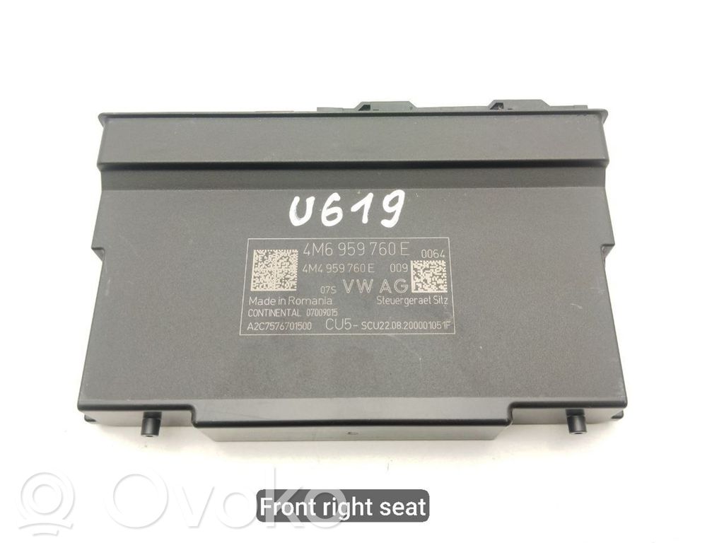 Porsche Cayenne (9Y0 9Y3) Module de commande de siège 