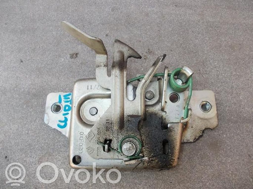 Renault Clio III Zamek pokrywy przedniej / maski silnika 