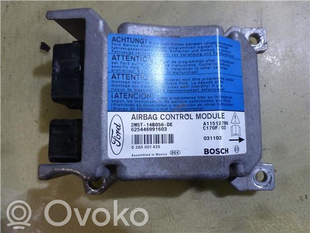 Unidad de control/módulo del Airbag   2M5T14B056DE,285001425