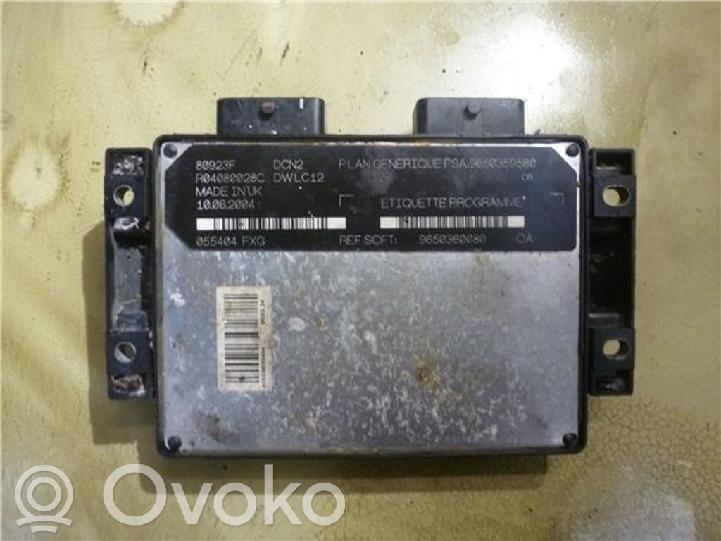 Unidad de control/módulo ECU del motor   9650360080,9650359580