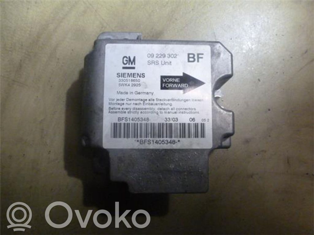 Opel Astra G Sterownik / Moduł Airbag 