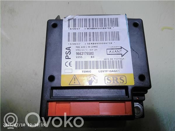 Peugeot 207 CC Airbag control unit/module 