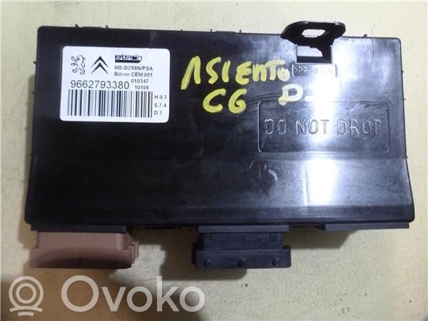 Unidad de control del asiento   9662793380