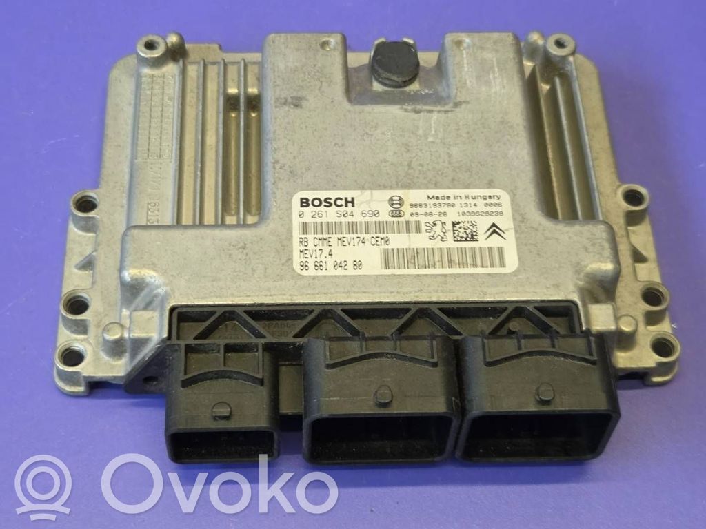 Engine control unit/module   9666104280,0261S04690