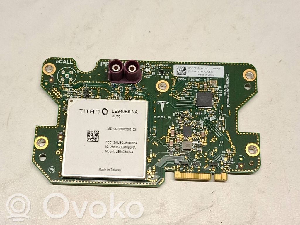 Tesla Model 3 Other control units/modules 