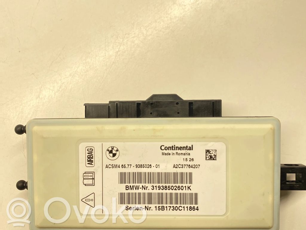 BMW 5 F10 F11 Sterownik / Moduł Airbag 