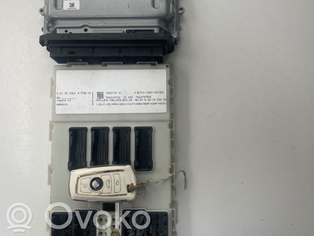 BMW 3 F30 F35 F31 Komputer / Sterownik ECU i komplet kluczy 