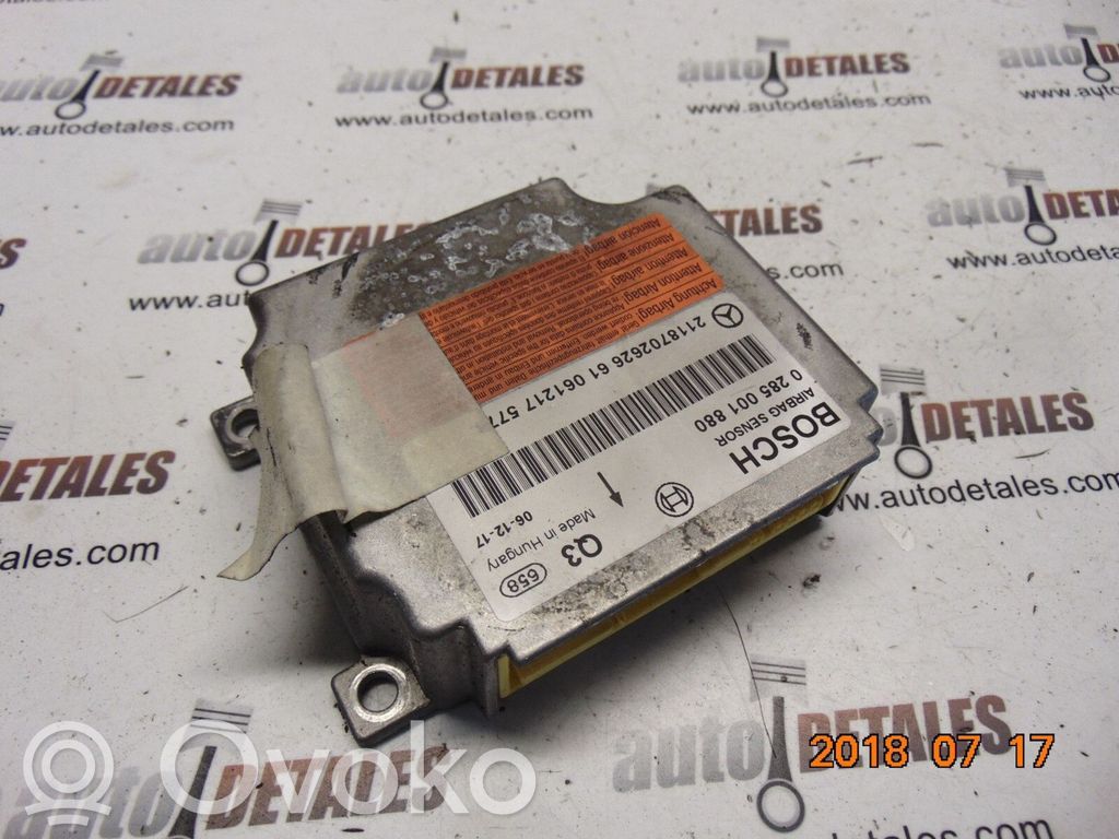 Mercedes-Benz E W211 Airbag control unit/module 