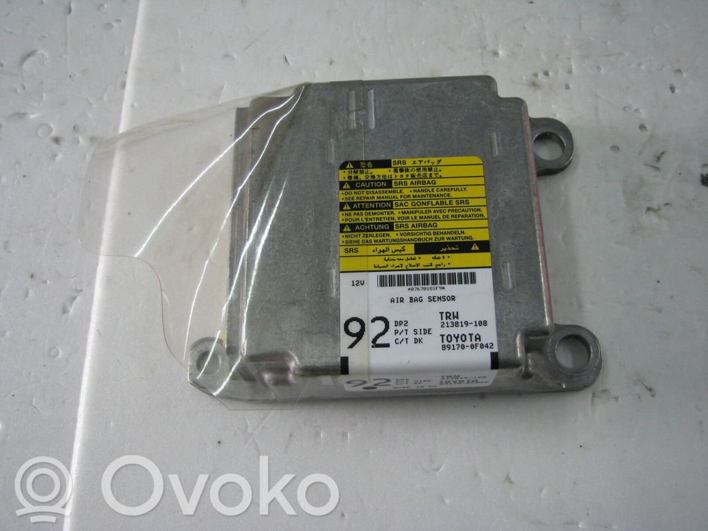 Toyota Corolla Verso AR10 Airbag control unit/module 