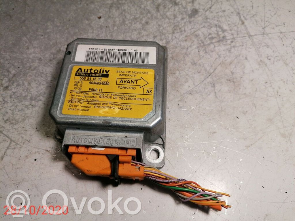 Peugeot 206 Airbag control unit/module 