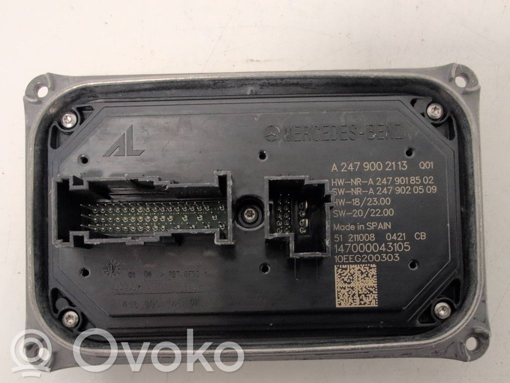 Mercedes-Benz B W247 Moduł sterujący statecznikiem LED 