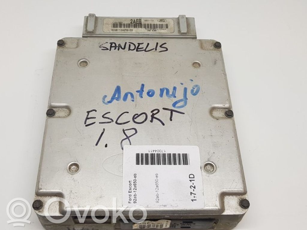 Engine control unit/module   92AB12A650EB