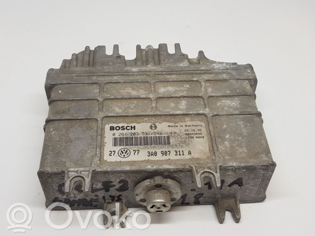 Engine control unit/module   0261203591,3A0907311A