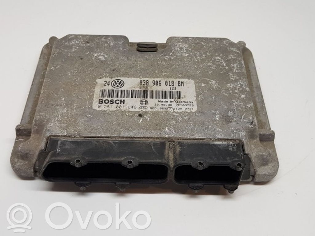Engine control unit/module   038906018BM,0281001846