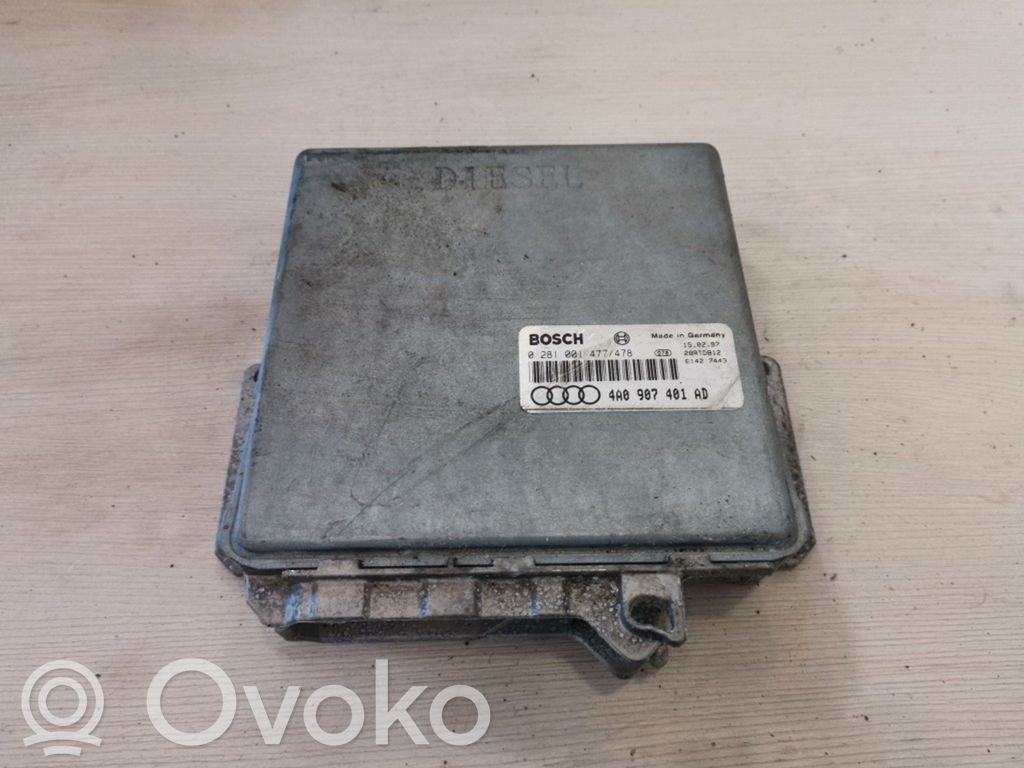 Engine control unit/module   4A0907401AD,0281001477