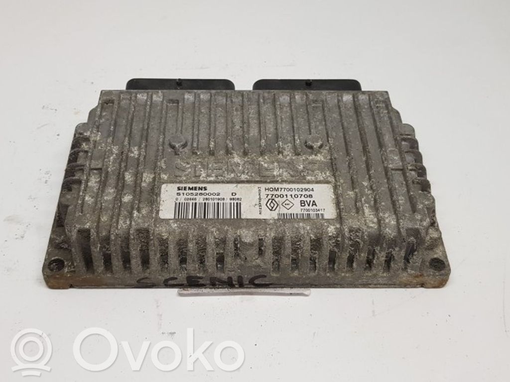 Engine control unit/module   S105280002D,7700110708