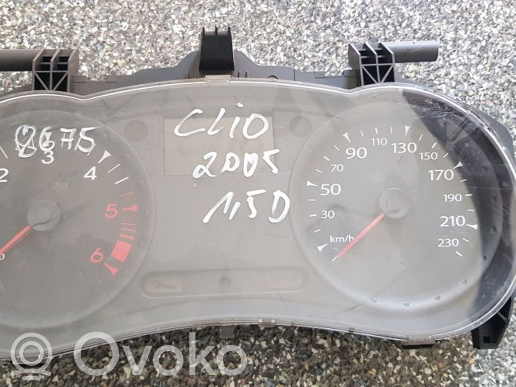 Renault Clio III Speedometer (instrument cluster) 