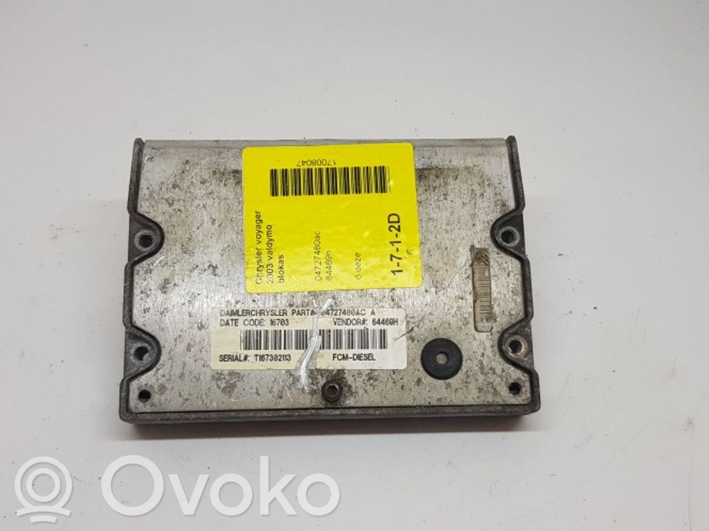 Engine control unit/module   04727480AC