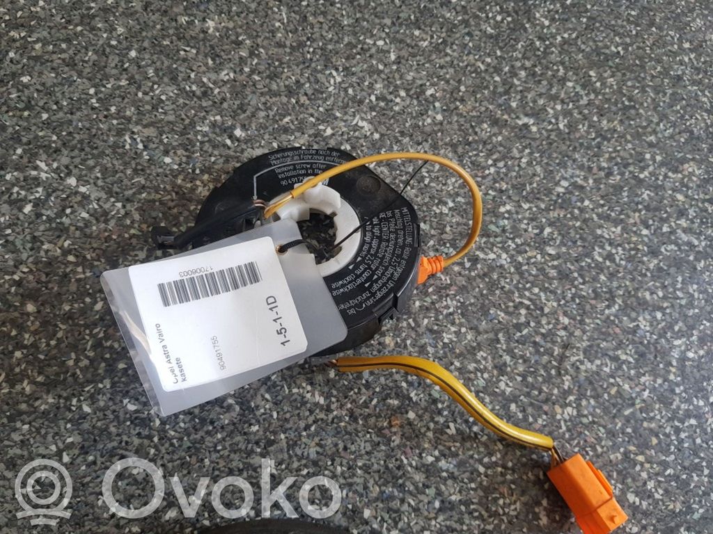 Opel Astra G Airbag slip ring squib (SRS ring) 