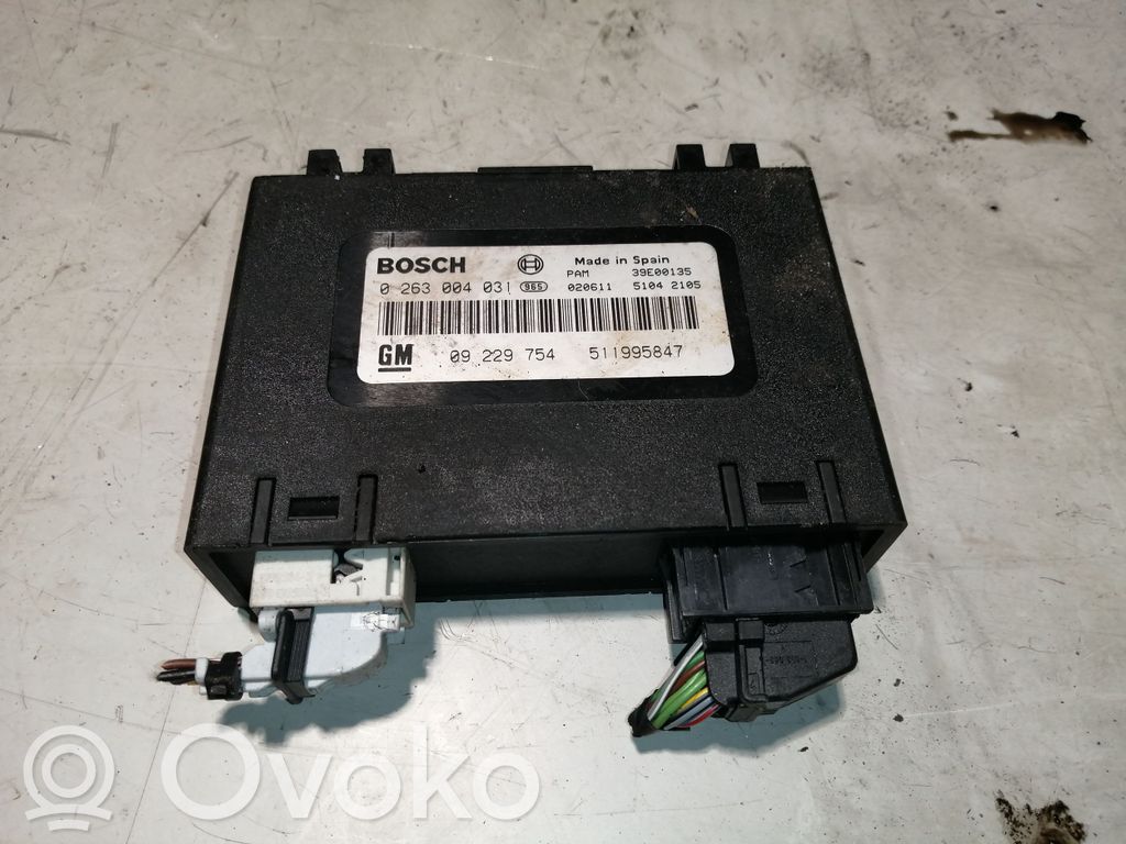 Opel Vectra C Unité de commande, module PDC aide au stationnement 