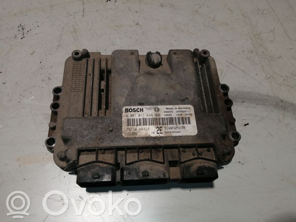 Engine control unit/module   23710AW324,0281011646,8200305678,8200355802