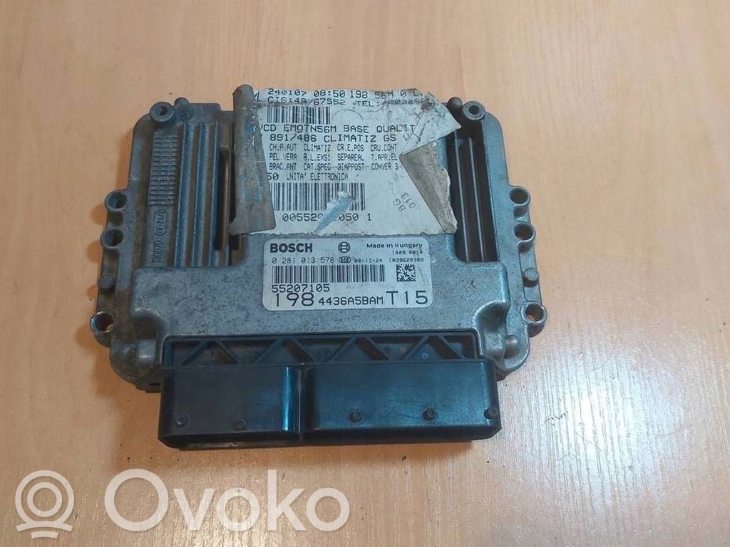 Engine control unit/module ECU   0281013578,55207105,4436A5BAM