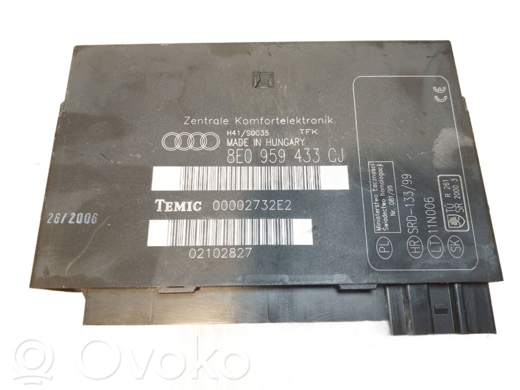 Audi A4 S4 B7 8E 8H Module de contrôle carrosserie centrale 