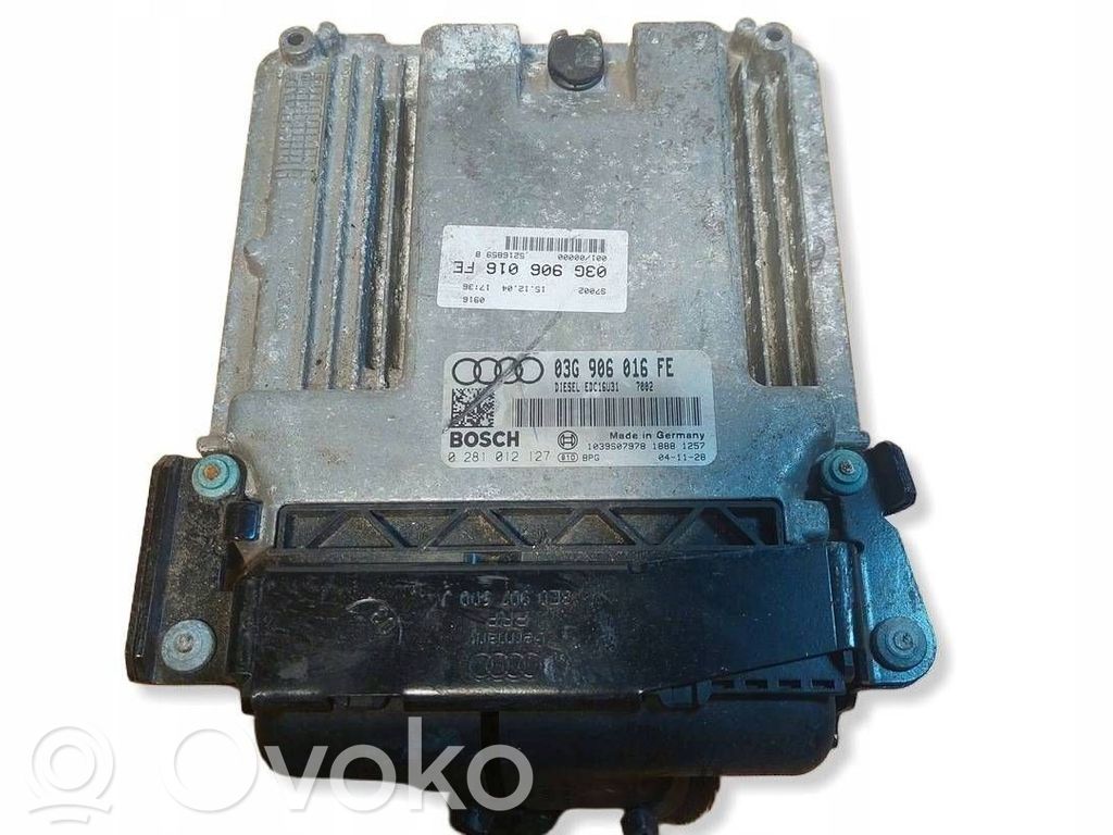 Engine control unit/module ECU   0281012127,03G906016FE,EDC16U31