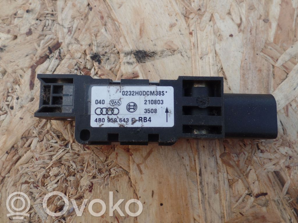 Audi A6 S6 C5 4B Sensor impacto/accidente para activar Airbag 