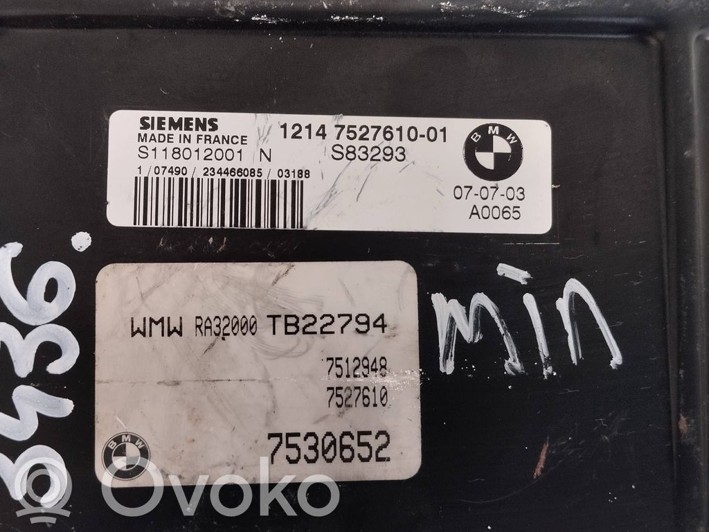 Engine control unit/module   7527610,7530652,S118012001