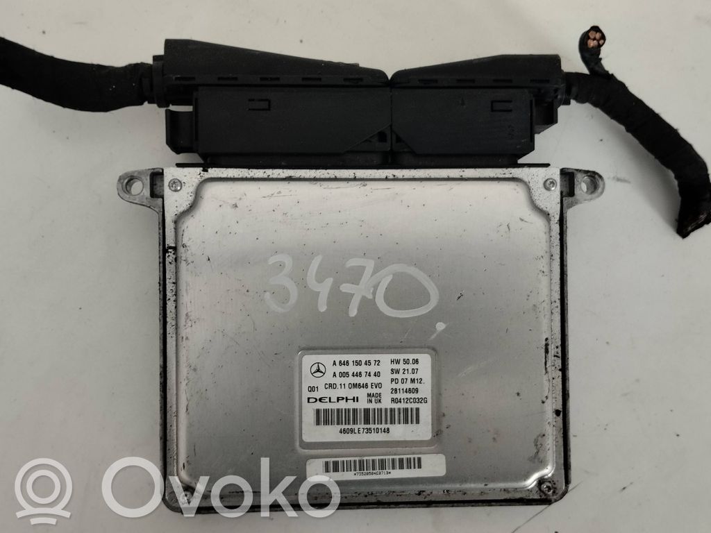Mercedes-Benz C W204 Engine control unit/module 