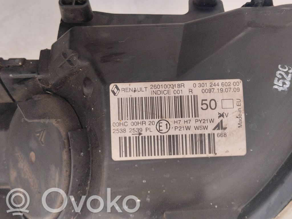 Renault Megane III Phare frontale 