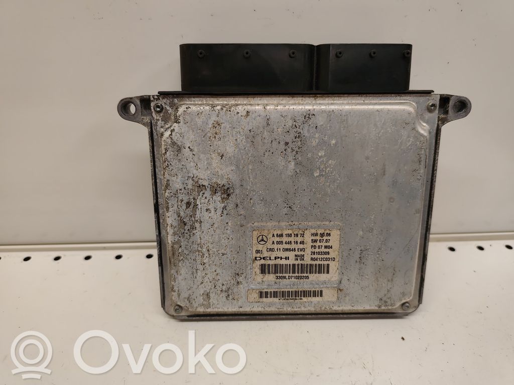 Engine control unit/module   A0054461640,A6461501972,28103309