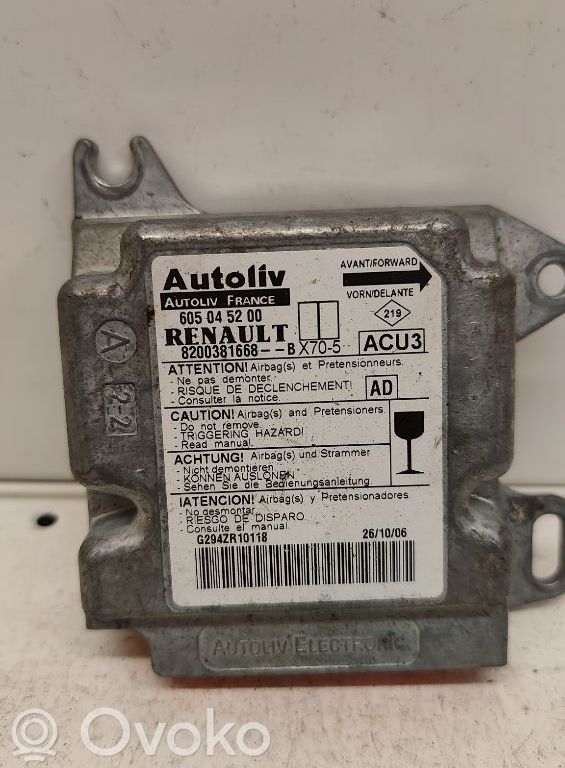 Airbag control unit/module   605045200