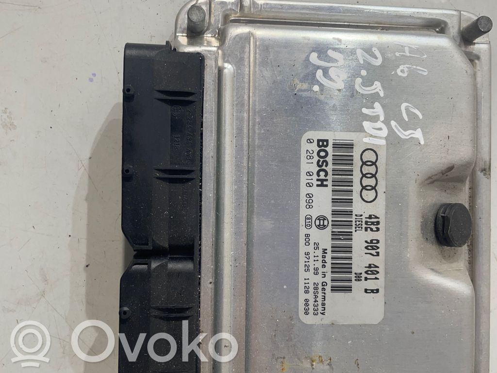 Engine control unit/module   4B2907401B,0281010098,28SA4333