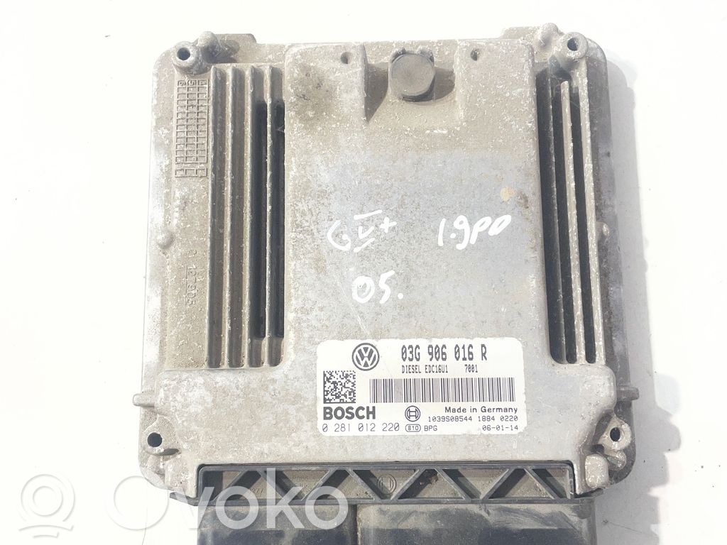 Engine control unit/module   03G906016R,1039S08544,0281012220