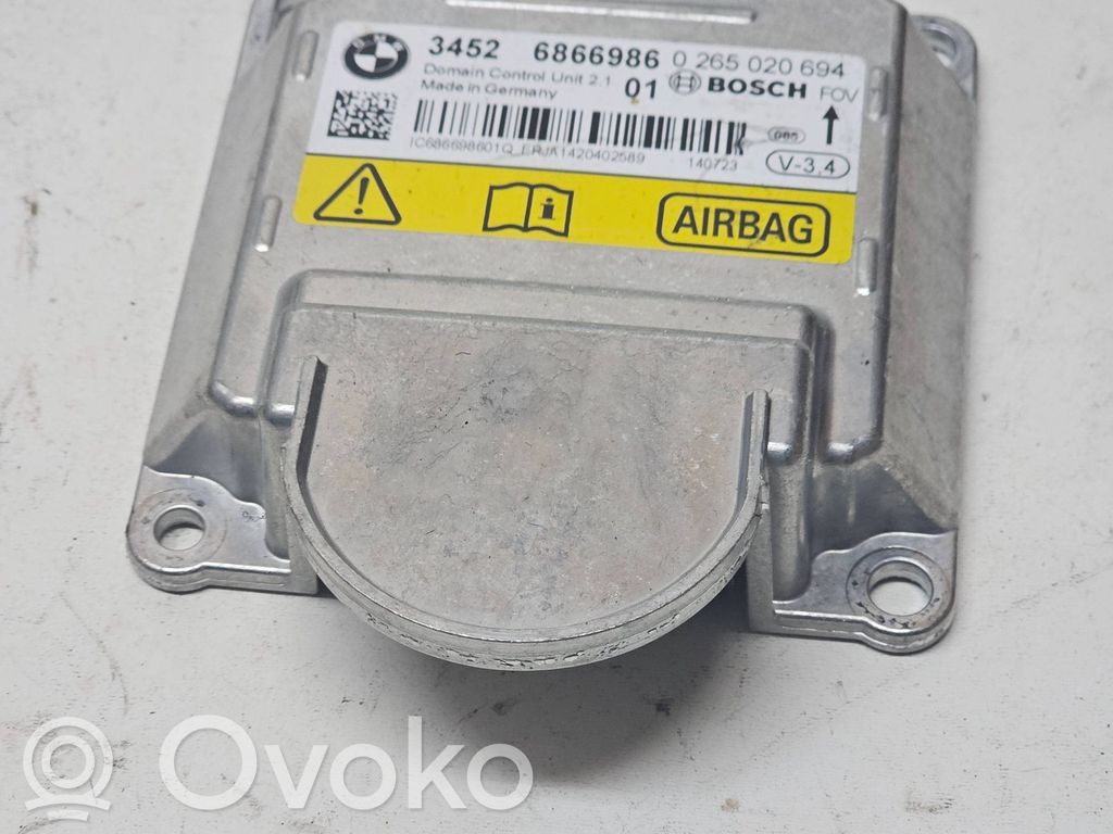 BMW 5 F10 F11 Gaisa spilvenu vadības bloks 
