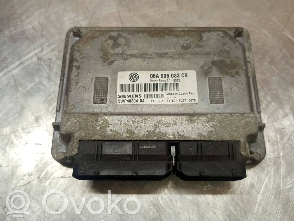 Engine control unit/module   06A906033CB,5WP4020404