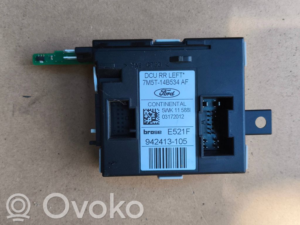 Unité de commande module de porte   7M5T14B534AF,942413105,5WK11588I