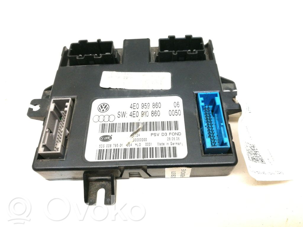 Audi A8 S8 D3 4E Seat control module 
