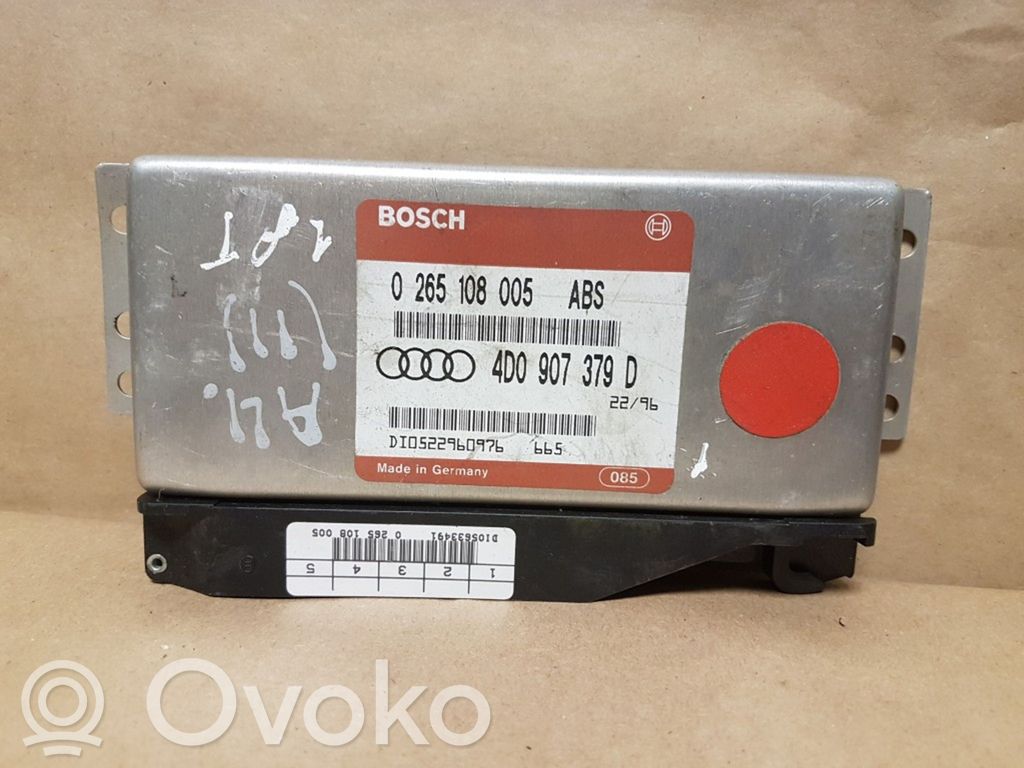ABS control unit/module   4D0907379D,0265108005