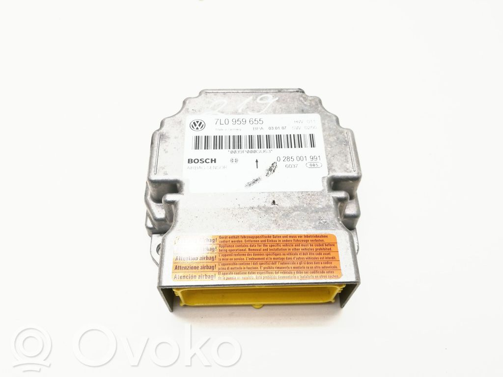 Volkswagen Touareg I Airbag control unit/module 
